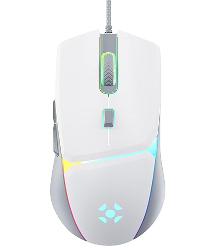 Mouse Gamer Onix MS324-7 Botões - 6400 Dpi - Branco - OEX | Amazon
